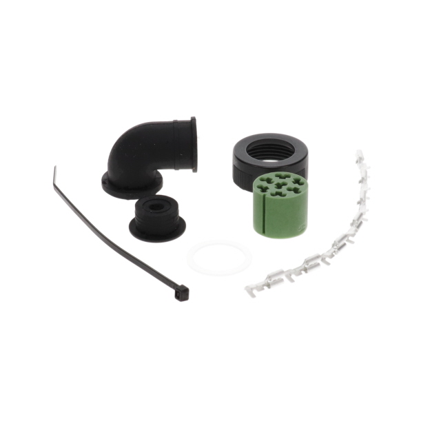 ASS1 7 PIN Female Connector Green 90° Kit