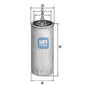 UFI FUEL FILTER 24 139 00