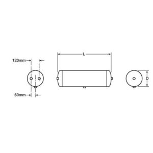 Air Tank 20 Litre 246mm Diameter