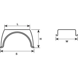 Flat Top Mudwing - J46F - Pair