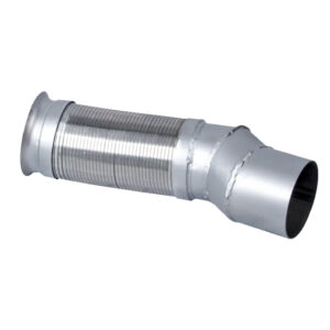 FRONT PIPE WITH FLEXIHOSE EURO 5 INOX