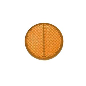 RUBBOLITE REFLECTOR AMBER ROUND S/ADH (I1453)