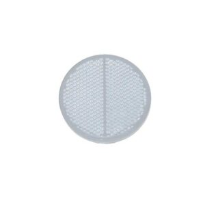 RUBBOLITE REFLECTOR CLEAR ROUND S/ADH (I1455)