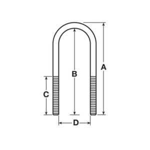 U BOLT ASSY M24 X 296MM