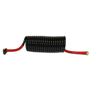AIR COIL 4M WL BLACK WITH RED TAIL 2XM18F FITTINGS