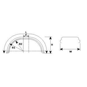 MUDWING IT650SFT FOR STEERING AXLE