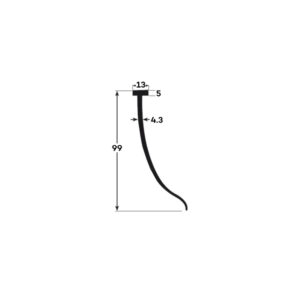 CURTAIN PELMET - BLACK