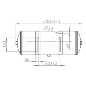 Air tank 40L to suit KRONE