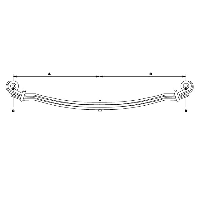 Rear Multi Leaf Spring to suit MERCEDES