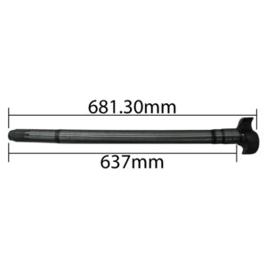 CAMSHAFT LH 681.30MM 10 SPLINE MERITOR LM