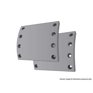 BRAKE LINING AXLE SET PB42/2 WVA19091