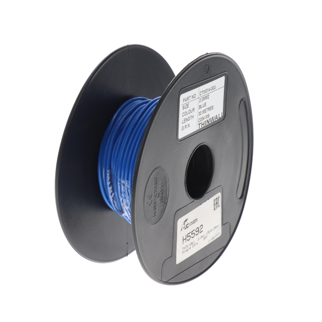 THIN WALL 1.0mm (32/0.20mm) BLUE Single Core 50M