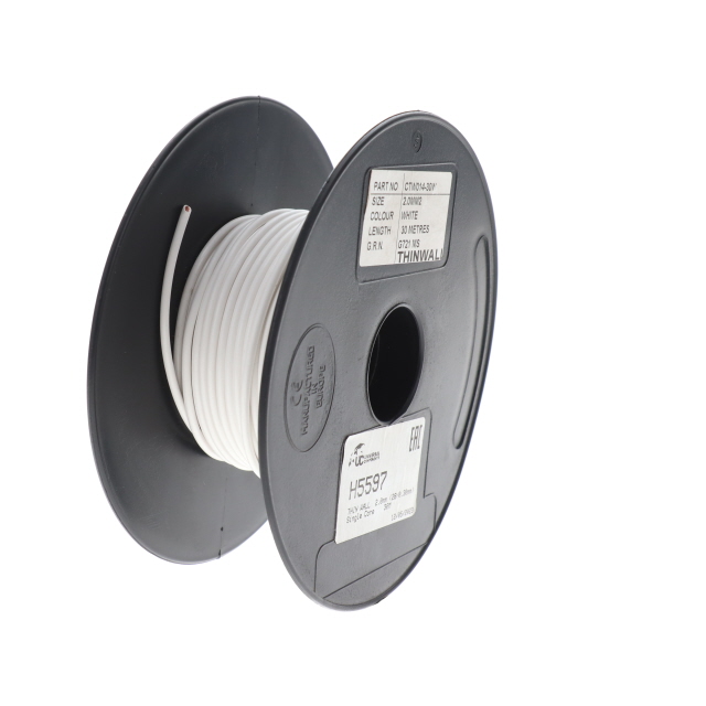 THIN WALL 1.5mm (21/0.30mm) WHITE Single Core 50M