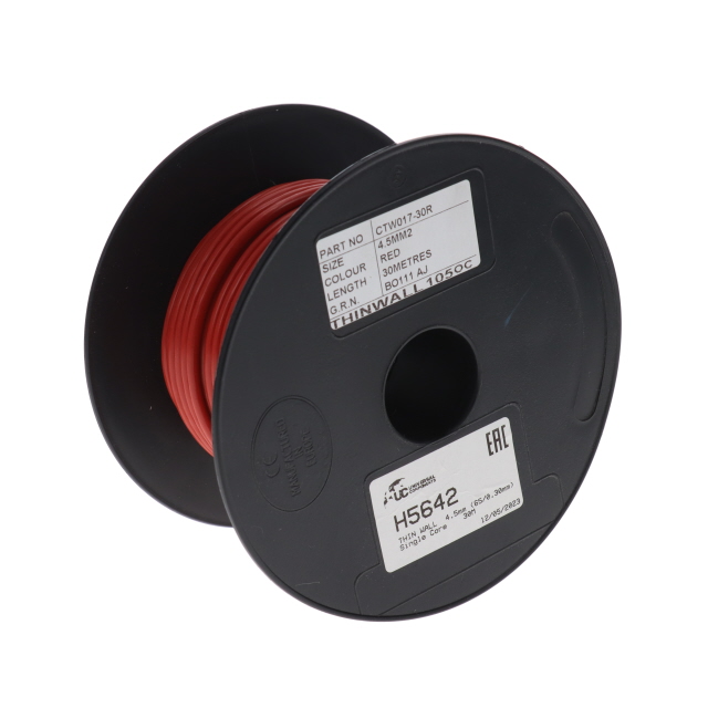 THIN WALL 6.0mm (84/0.30mm) RED Single Core 30M