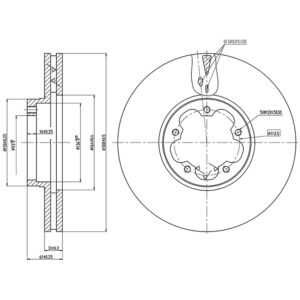 Rear Brake Disc - To Suit FORD TRANSIT