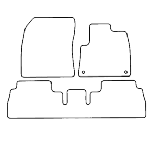 Rubber Floor mat Tailored Front and Rear3mm Rubber Mats