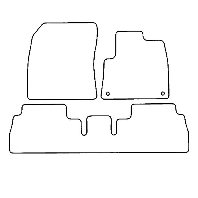 Rubber Floor mat Tailored Front and Rear3mm Rubber Mats