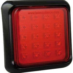 Square Fog Lamp - Black Bracket