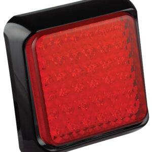 Square Stop/Tail Lamp - Black Bracket