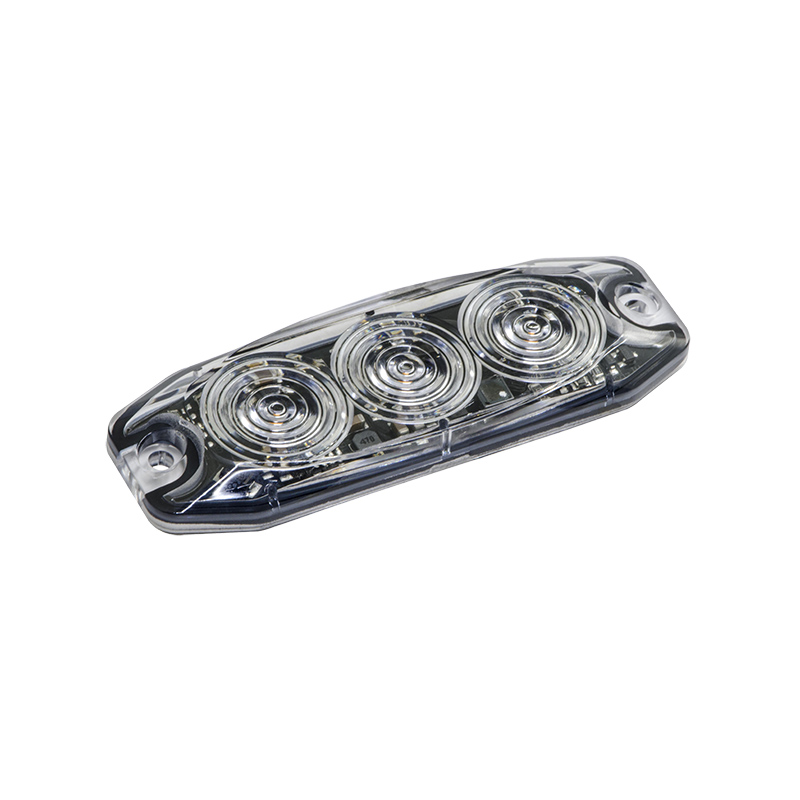 R65 Low-Profile 3-LED Amber Warning Lamp