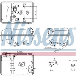NISSENS EXPANSION TANK TO SUIT DAF
