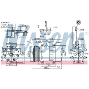 NISSENS COMPRESSOR TO SUIT RENAULT