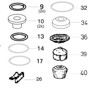 Repair Kit, service brake brake valve