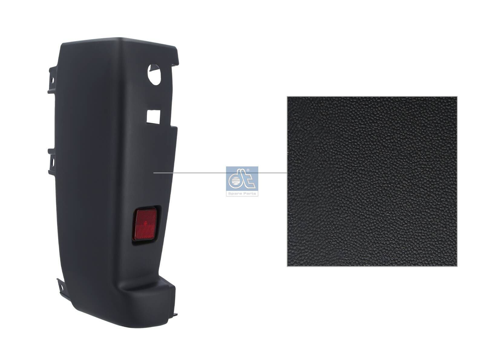 DT Spare Parts 12.82202 Bumper, rear, left