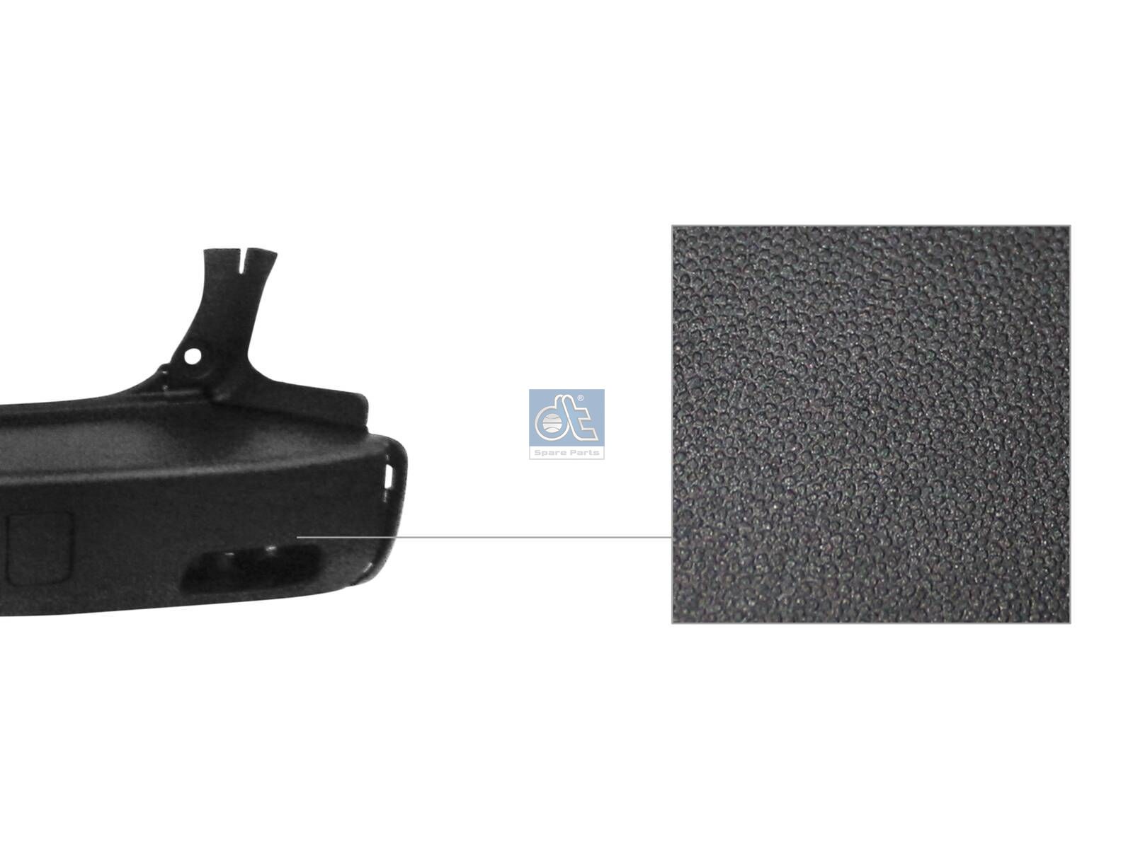 DT Spare Parts 12.82244 Bumper, rear, black