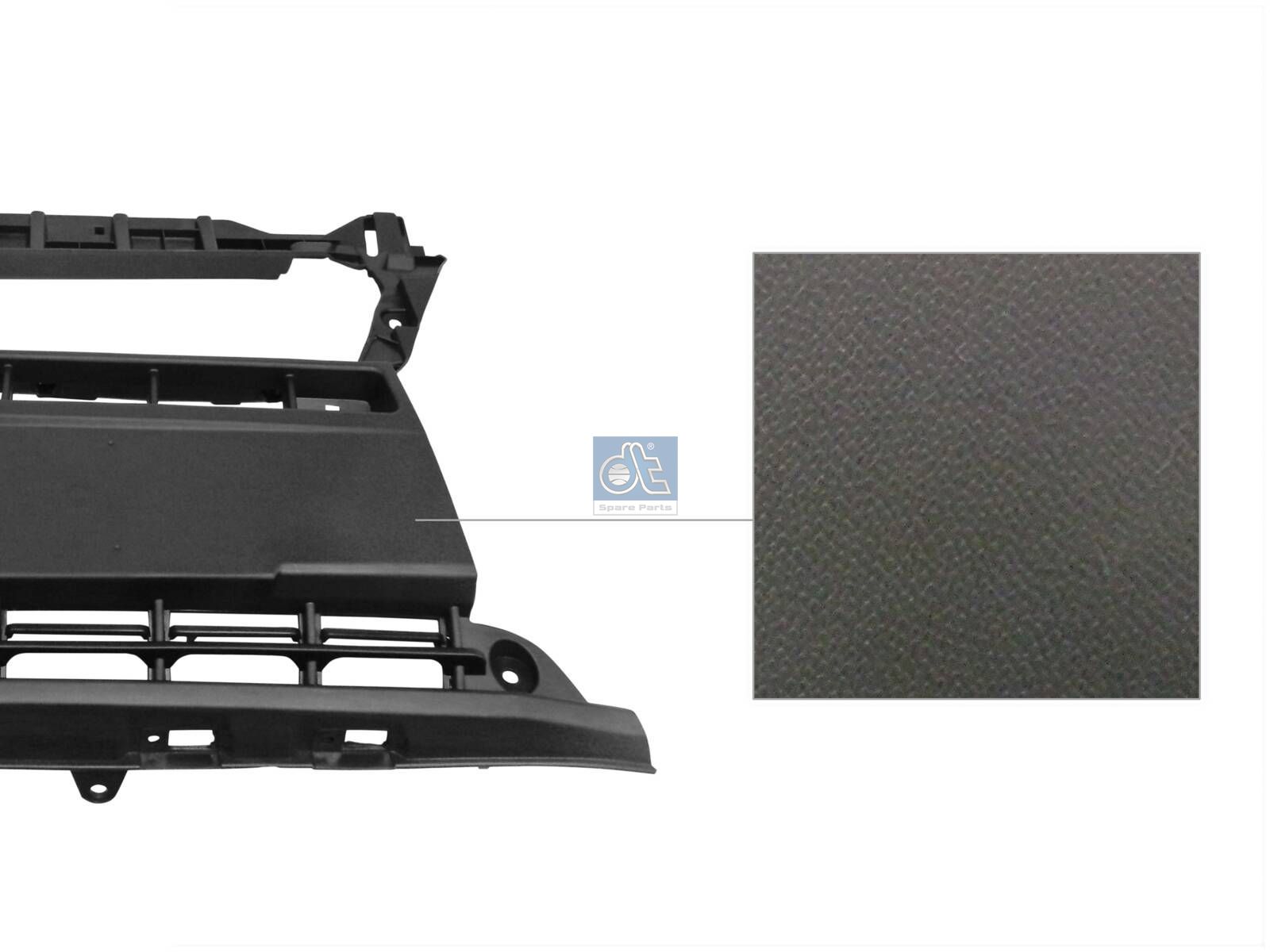 DT Spare Parts 12.82270 Bumper, front, center