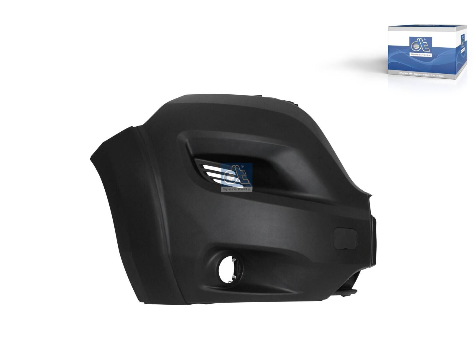 DT Spare Parts 12.82284 Bumper corner, right, black