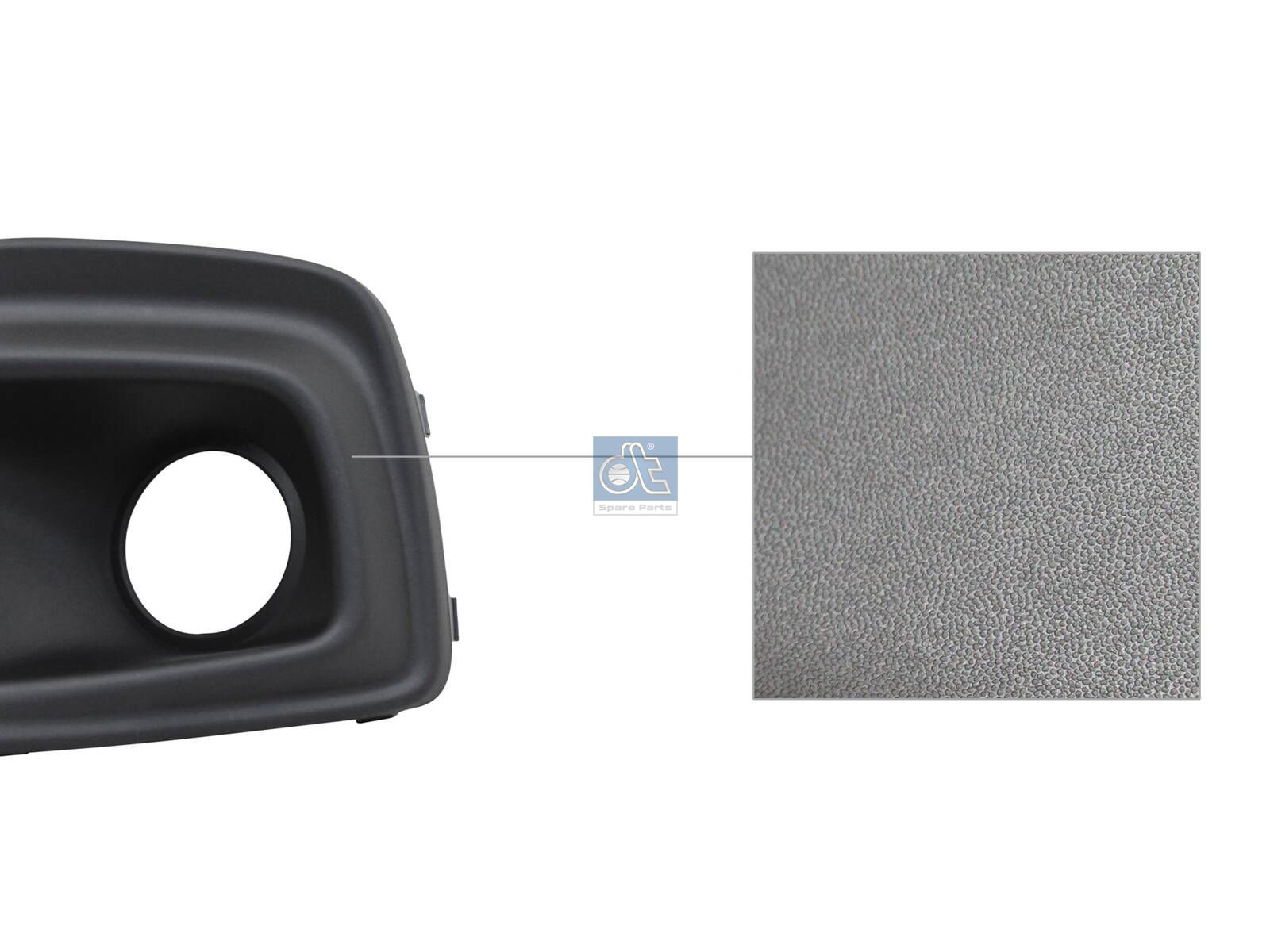 DT Spare Parts 12.82395 Cover, Bumper, front, left