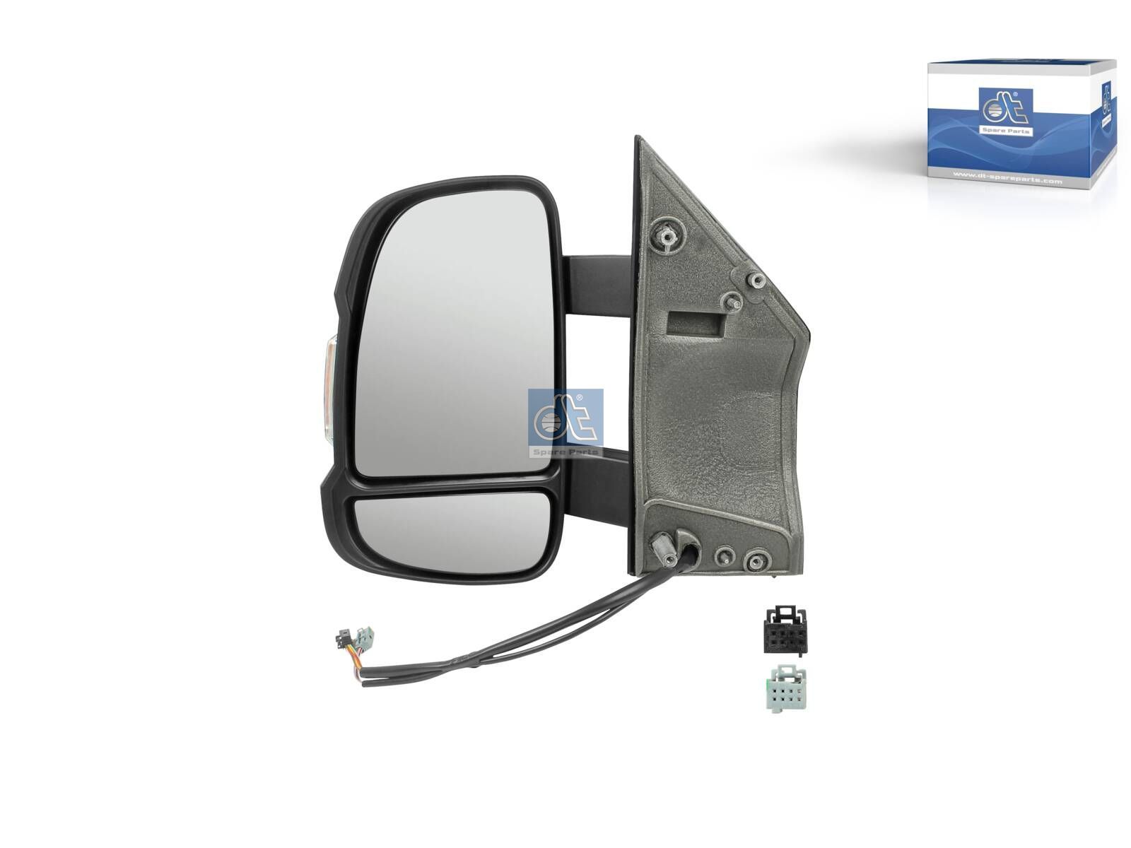 DT Spare Parts 12.83008 Main mirror, left, heated, electrical, with temperature sensor