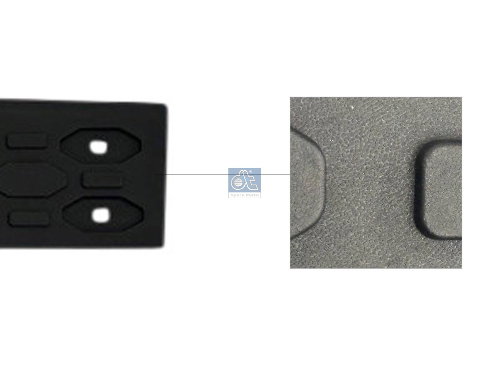 DT Spare Parts 13.00263 Step plate, bumper, upper