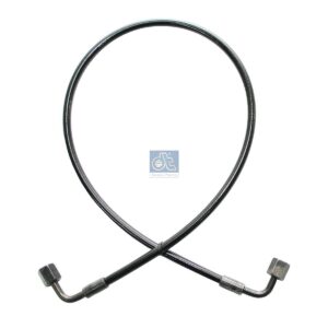 DT Spare Parts 1.28133 Hose line, cabin tilt, D: 9.2 mm, M12 x 1,5, M12 x 1,5, L: 780 mm, L1: 780 mm, 250 bar