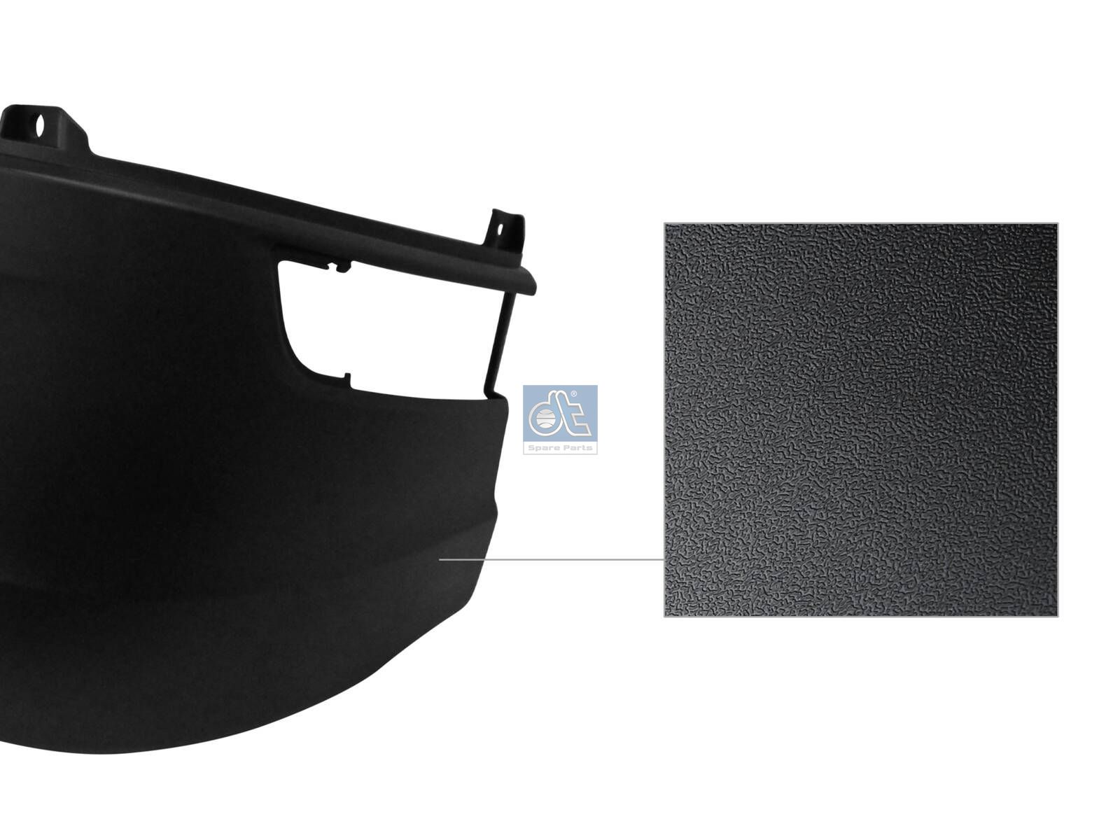 DT Spare Parts 1.55011 Bumper corner, right