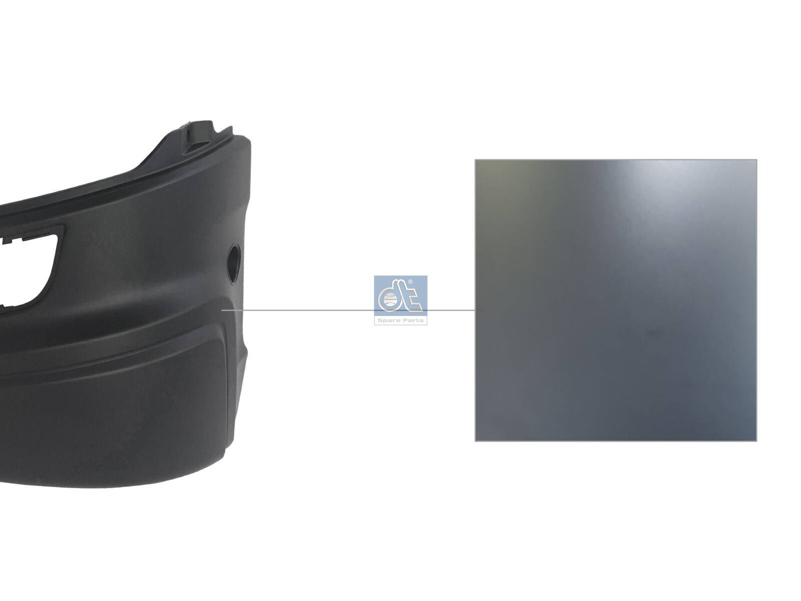 DT Spare Parts 1.55098 Bumper corner, left