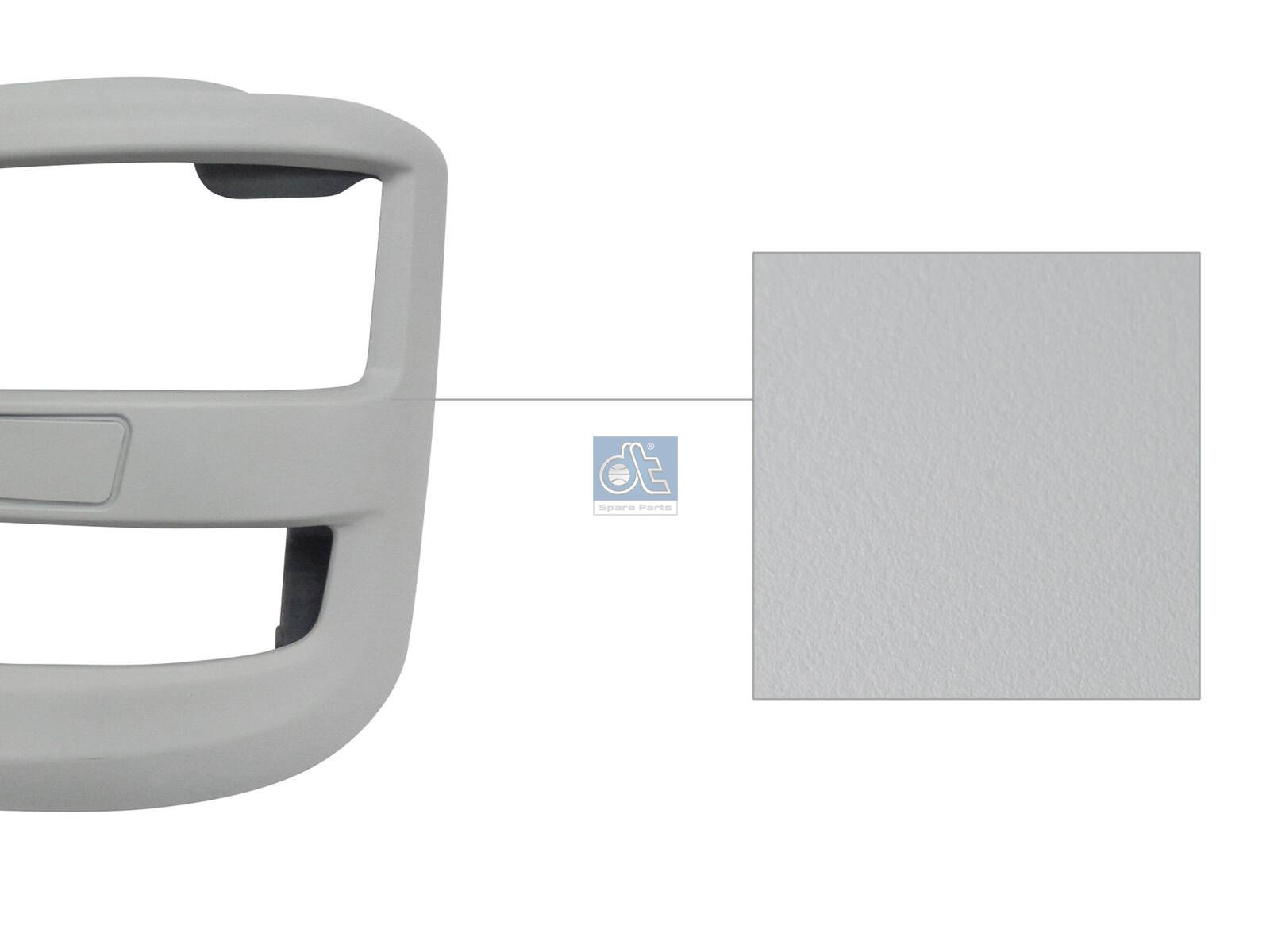 DT Spare Parts 3.81295 Bumper cover, left, white