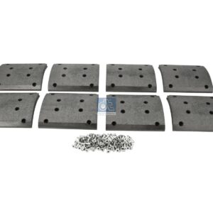 DT Spare Parts 3.96437 Drum brake lining kit, axle kit - oversize, D: 410 mm, W: 220 mm, S: 18.3 mm