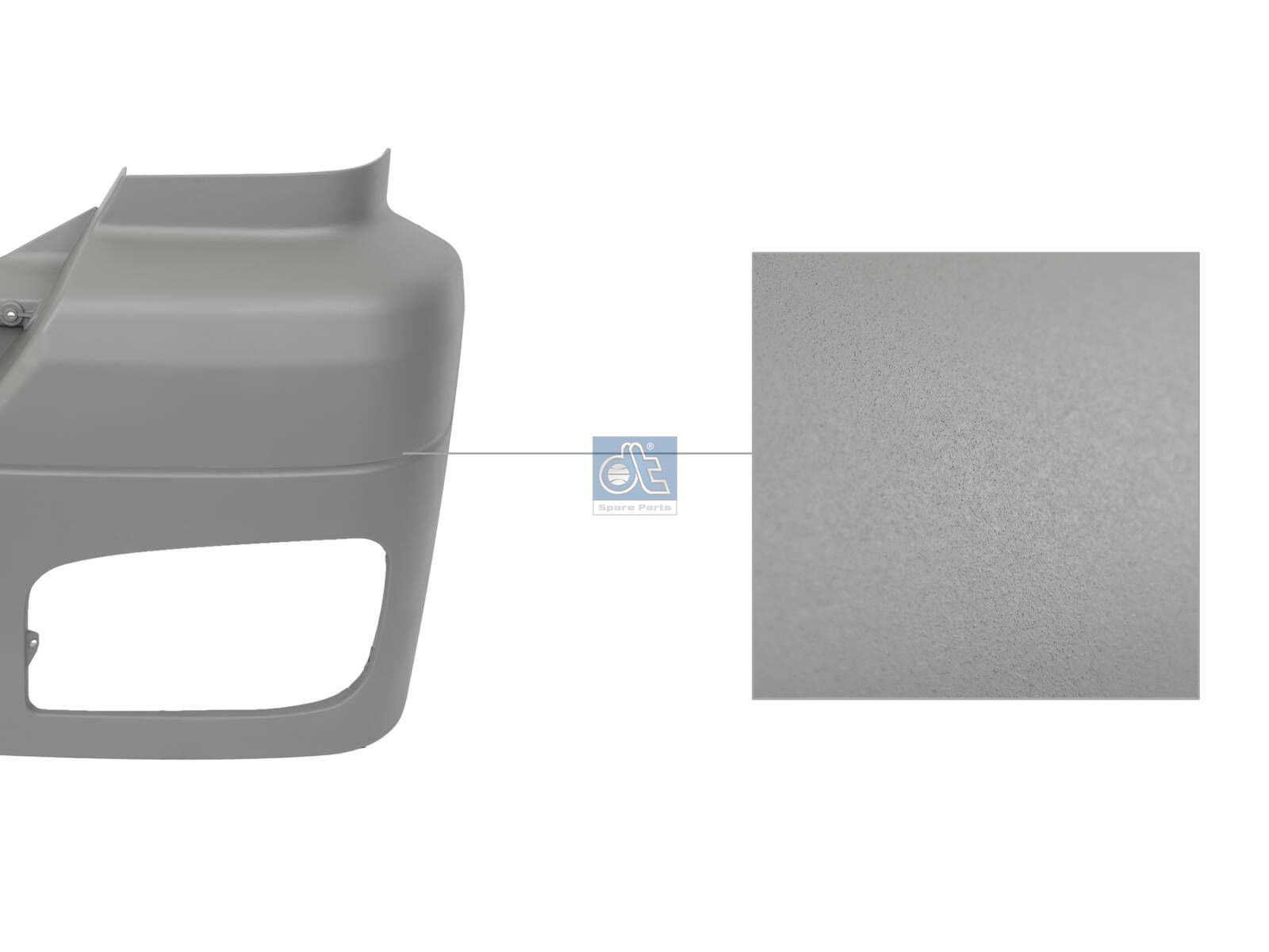 DT Spare Parts 4.66155 Bumper, left