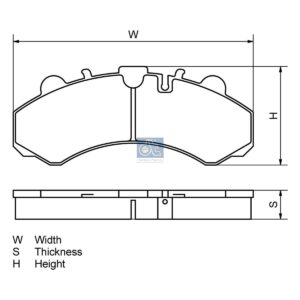 DT Spare Parts 19.00583 Disc brake pad kit