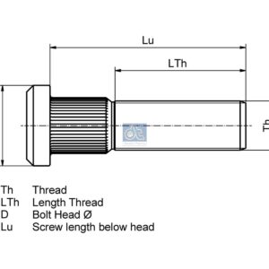 DT Spare Parts 3.61123 Wheel bolt