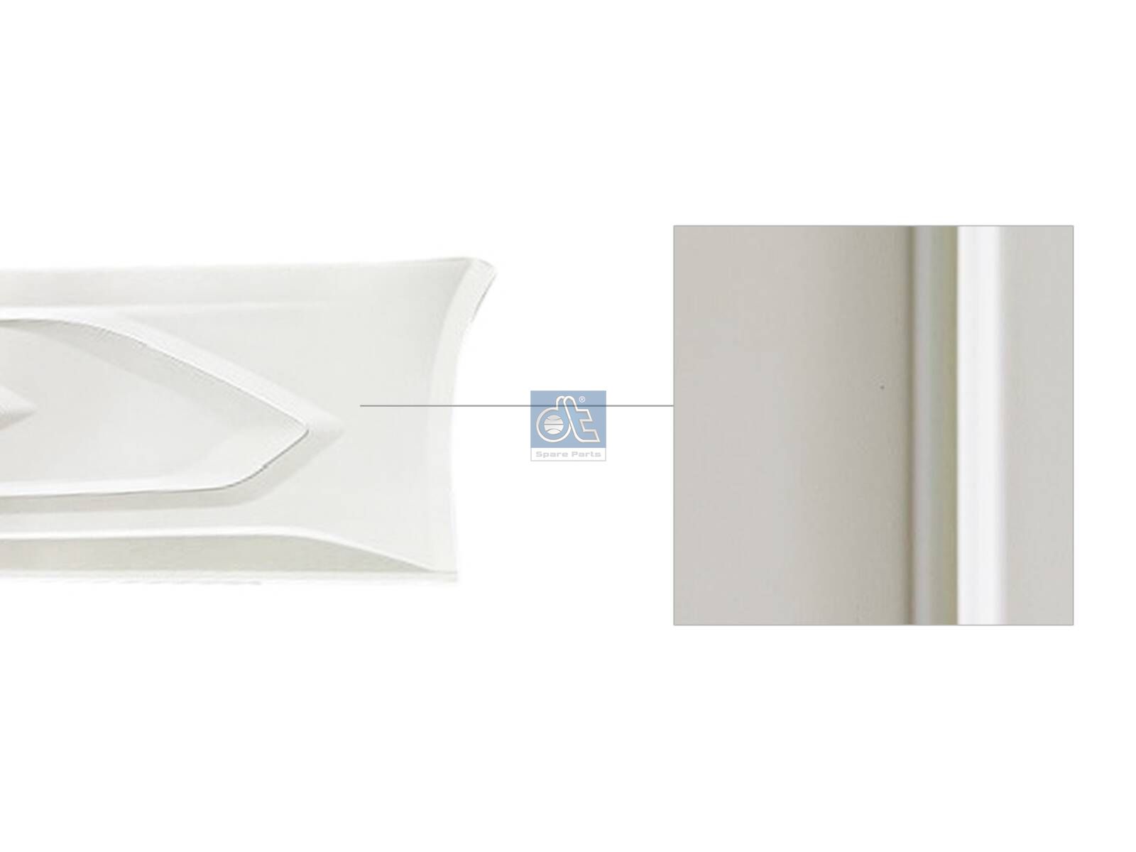 DT Spare Parts 5.00687 Side skirt, left